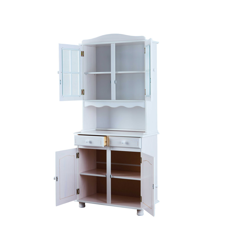 Nico Classic Hutch Cabinet, White