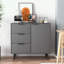Buffet de rangement avec 3 tiroirs et tablette réglable-2026610372