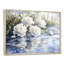 Olinger, pivoines blanches par l'étang gelé I - pivoines, art mural sur toile-137684266-137684259-110747051