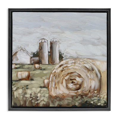 Hay Bales Farmland Pasture