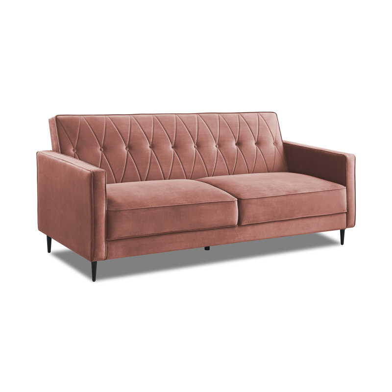 Aticus 3 Seater Sofa Bed, Pink Velvet