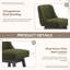 Tabouret de bar 360 ° avec structure en bois massif-234846360