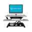 Convertisseur de bureau électrique debout 40 po VersaDesk PowerPro Elite avec bouton-poussoir réglable en hauteur et port de charge USB, cerise-739208822-739208821