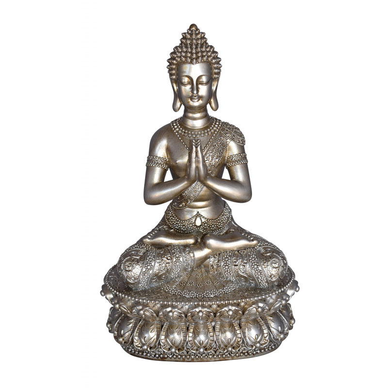 Statue de Bouddha médiation en résine Taille: 9 po x 6 po x H 14 po