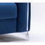 Canapé en velours bleu-1951351921