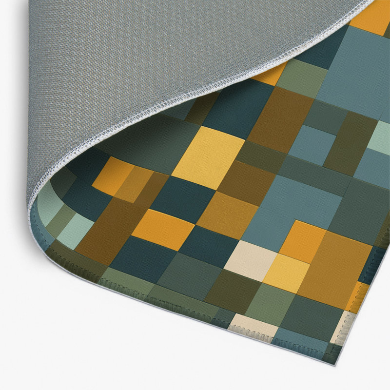 Pixel Forest Indoor And Outdoor Area Rug, Rectangle 5' x 7'