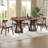 78.74" Modern Oval Dining Table Ellipse Wooden Table With Sturdy Pedestal-1158304920
