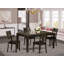 Ensemble de 5 pièces pour 4 pièces comprenant une table de salle à manger rectangulaire avec rallonge papillon et 4 chaises de salle à manger, espresso-127273673-20548997