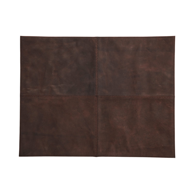 Scharf No Pattern Rectangle Placemat, Dark Brown