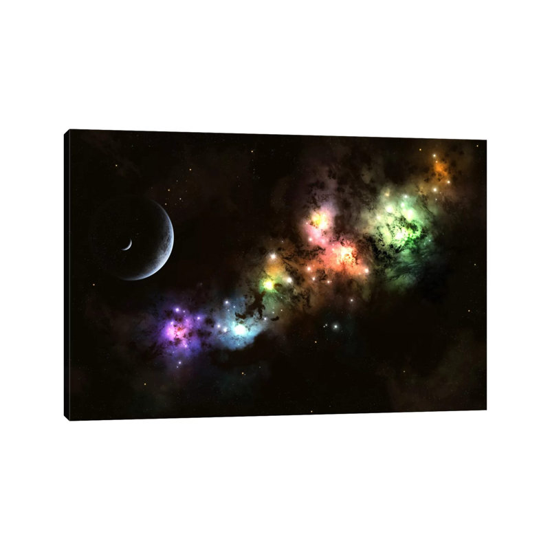 Artist's Concept of Planet Carenteen 1 Piece Wrapped Canvas Wall Art, 30.48 cm H x 45.72 cm W