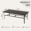 Table de salle à manger d'extérieur en aluminium avec trou pour parasol Colby-1511614496-1511614502
