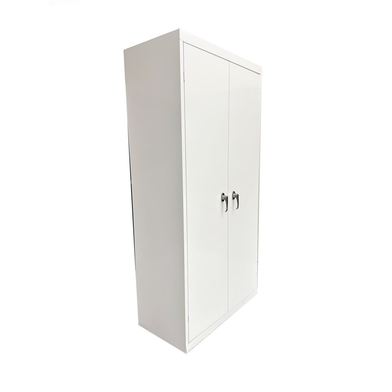 Jaylon Welded Steel Storage Cabinet - 36"Wx18"Dx78"H, White