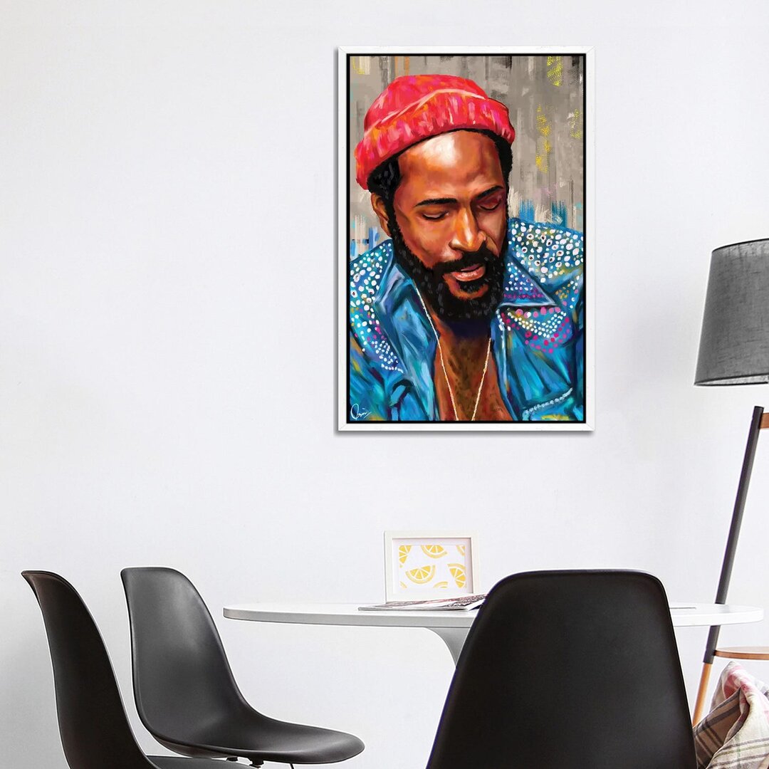 Leinwandbild - Grafikdruck „Marvin Gaye” von Crixtover Edwin