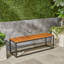 BANC EN BOIS ET MÉTAL JECO INDUSTRIAL