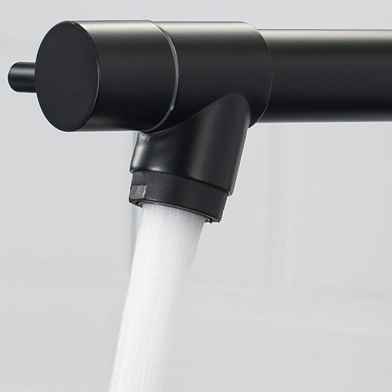 AWZTOO Pull Down Kitchen Faucet, Matte Black