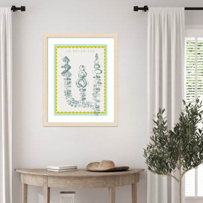 Botanical Shapes in a Pastel Palette by Gadd Wood Framed Wall Art Print
