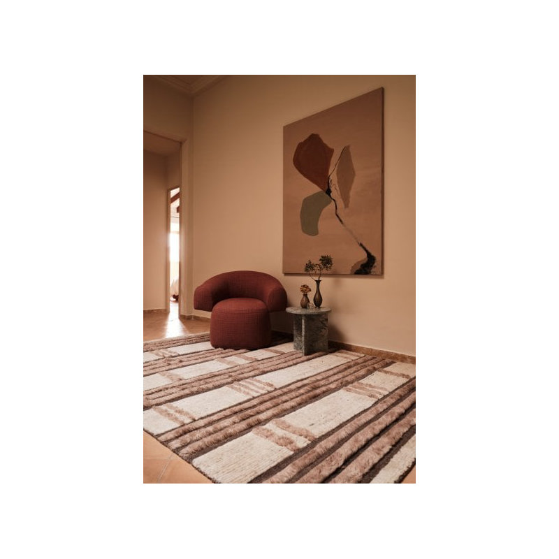 Shift Tan Area Rug, Rectangle 6' x 9'