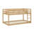 Wooden Solid Floor Bunk Bed With Ladder-1748744066
