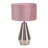 Jax Metal Dimmable Touch Table Lamp with Velvet Drum Shade with LED Bulb-36579860-36579857