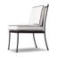 Chaise d'extérieur Belvedere - Coussin carré - Lin Alessi