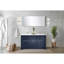 Ensemble de meuble-lavabo double 60 po X P 20 po D, dessus en quartz et robinet en nickel brossé-8849428