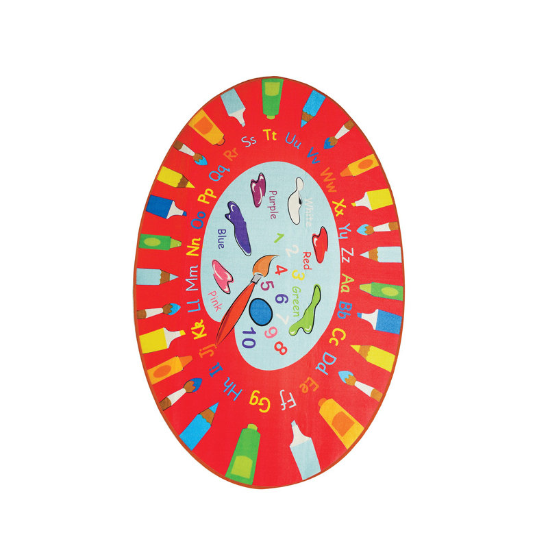 Tapis rectangulaire en velours tissé à la machine Hollway, Rectangle 4 pi 7 po x 6 pi 3 po