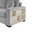 Canapé modulaire de 132,5 po avec accoudoirs de rangement et console centrale pour le salon-114789649
