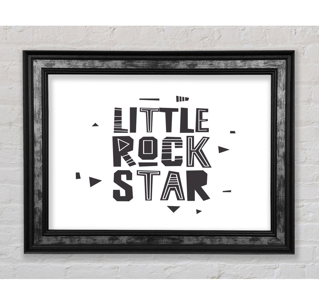 Little Rock Star Gerahmter Druck