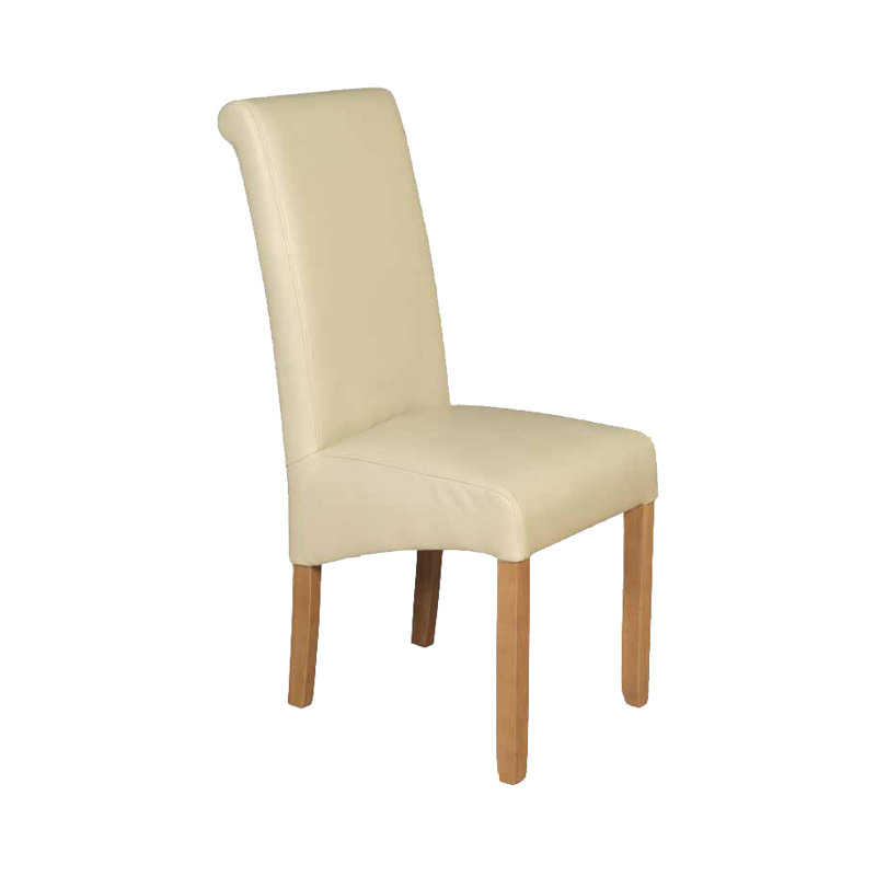 Carlock Kingspoint Painted Upholstered Dining Chair, Cream