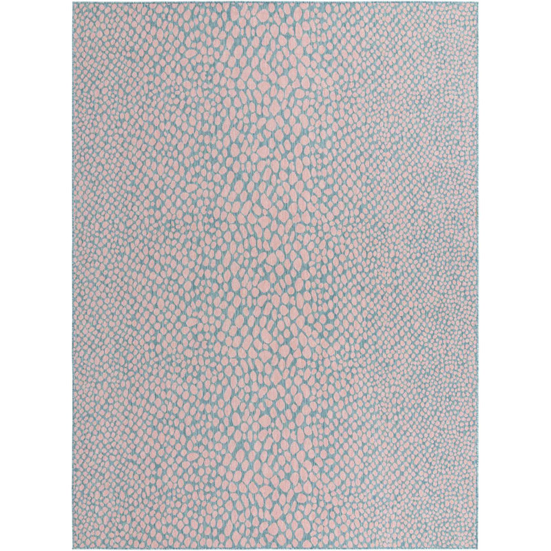 Animal Inspirations Destiny Area Rug Aqua Colour, Rectangle 9' x 12'