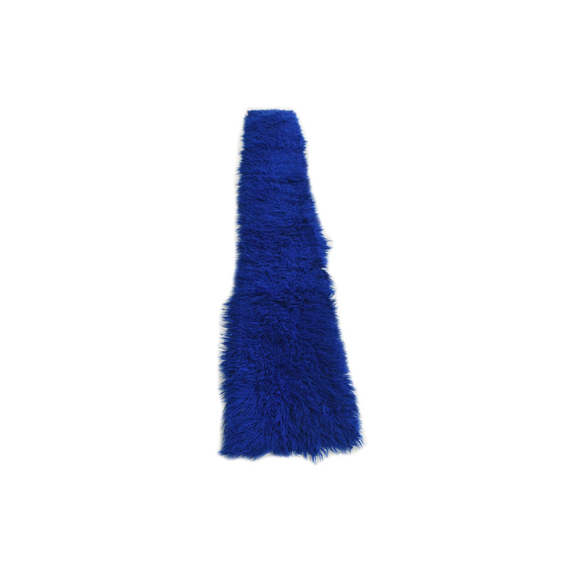 Tapis de couloir bleu Aabha