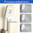 10-Inch Square Rain Shower System With 3-Function Handheld Shower And 4.72" Waterfall Tub Spout-127316684