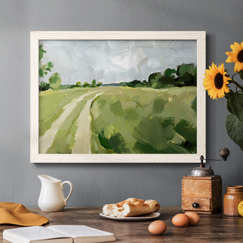 Meadow Trail I, reproduction d'art sur toile, H 22 po x l 32 po x P 1,5 po, Blanc