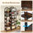 Pegeia 78.7'' H X 17.3'' W 6 Tier Corner Bookcase-1260487327