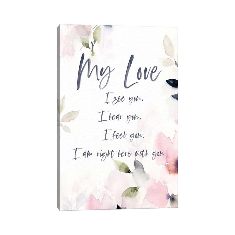 My Love 1 Piece Painting on Canvas, 45.72cm H x 30.48cm W x 1.91cm D, Wrapped Canvas
