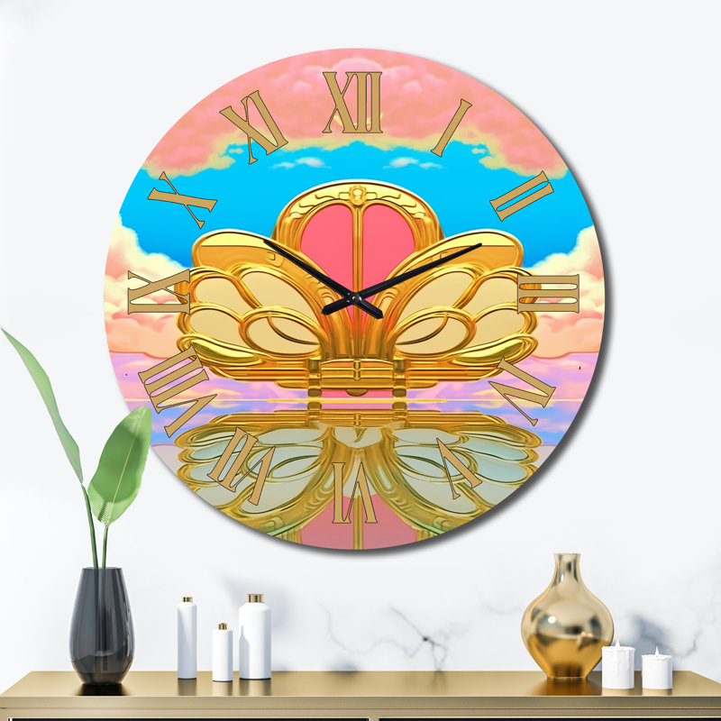 Horloge murale en métal Jakaylen, Très grand