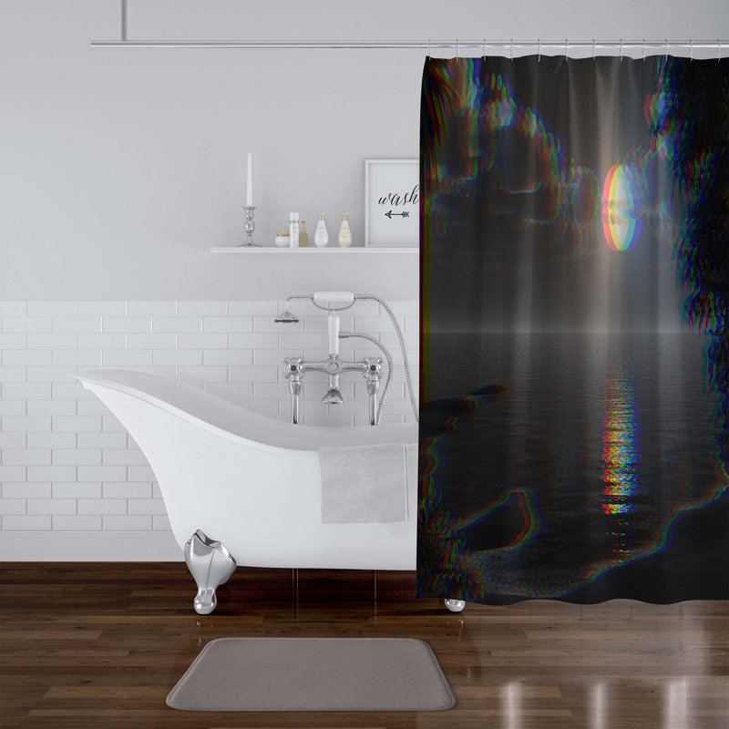 Anzhelika Abstract Shower Curtain, 90" H x 70" W