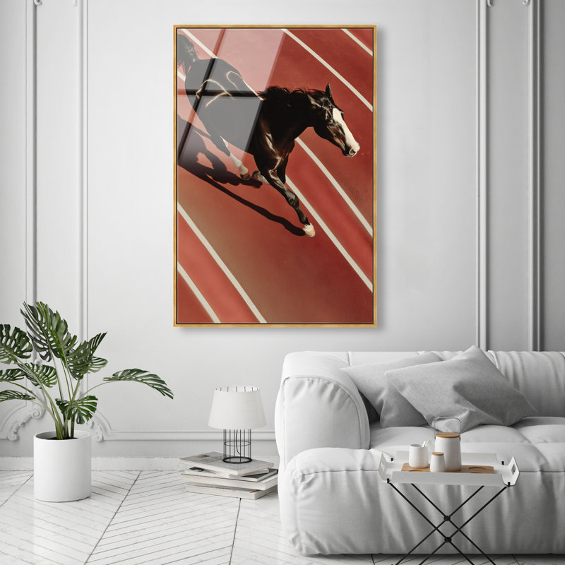Velocity Vector Print, 37"H x 25"W, Gold Floater Frame