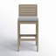 Ojai 40'' Acacia Outdoor Bar Stool with Cushion