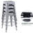Juddson 24" Counter Stool with Metal Frame,Bar Stools Set Of 4 Indoor-Outdoor Stool-469067821
