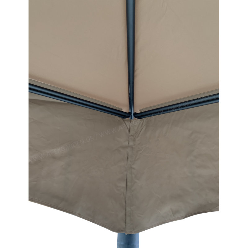 Tan Polyester Replacement Canopy Top for 10' x 10' Gazebo