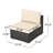 Hastyer Wicker Outdoor Armless Lounge Chair-668826936