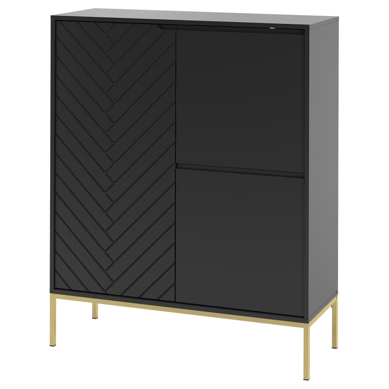 Annyka Square Accent Chest, Black