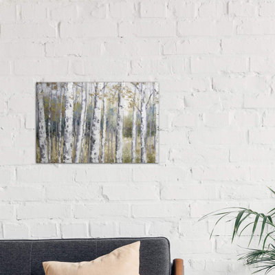 Hidden Birch by Nan - Wrapped Canvas Painting