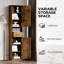 Armoire de rangement de 69 po de hauteur à porte de grange avec tiroir et tablettes réglables H 69 po-1393906554