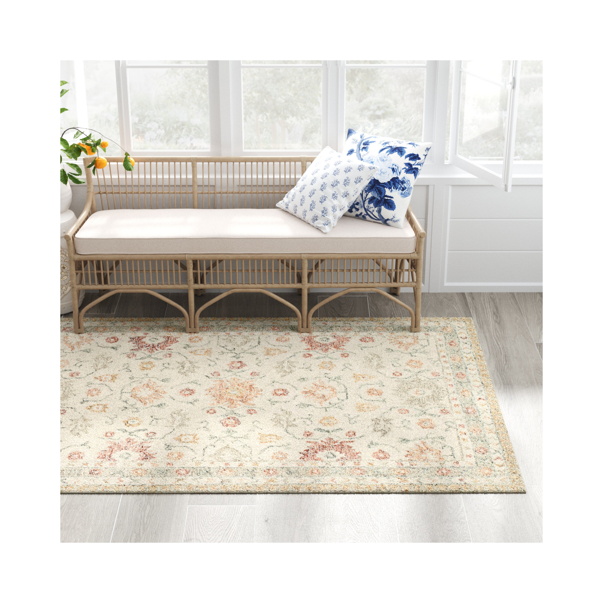 Aden Handmade Wool Rug, Rectangle 5' x 7'6"