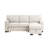 Estelle 86.5"  Fabric Reversible Sleeper Sectional With Storage Chaise Drop-Down Table 2 Cup Holders And 2USB Ports