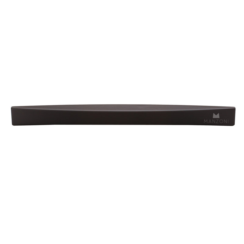 6 5/16" Center to Center Bar Pull, Satin Black, 12 5/8" 