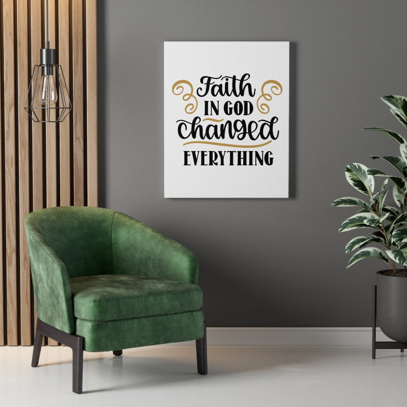 Faith In God - Wrapped Canvas Print, 61cm H x 46cm W