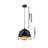 Modern 1 Light Black Geometric Shade Pendant-64017058-64016989